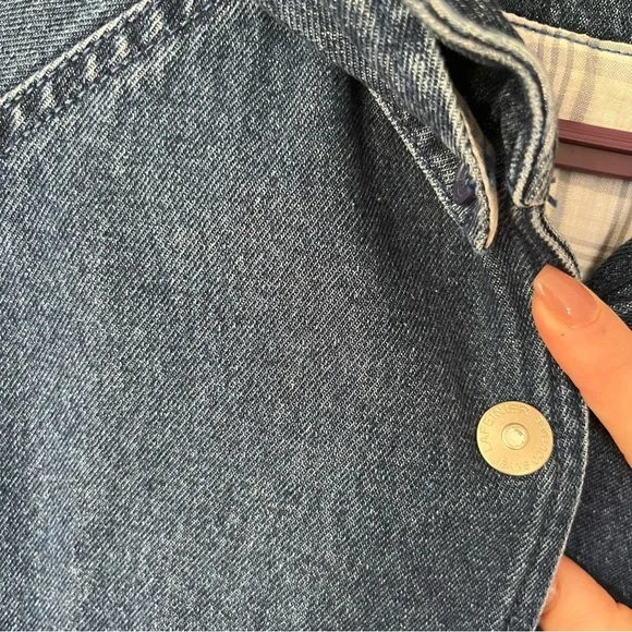 Long denim jacket - Picture 9 of 10